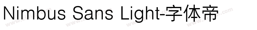 Nimbus Sans Light字体转换